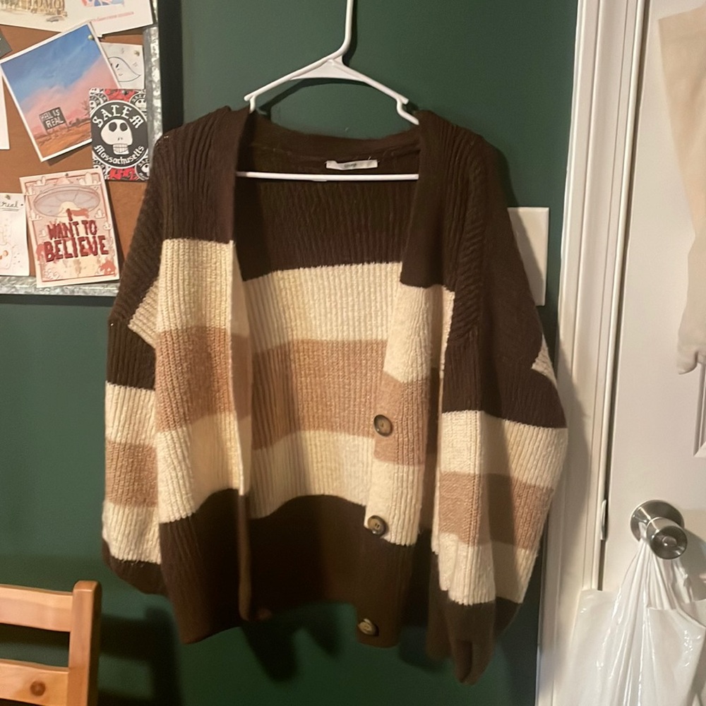 Brown & Camel Cardigan
